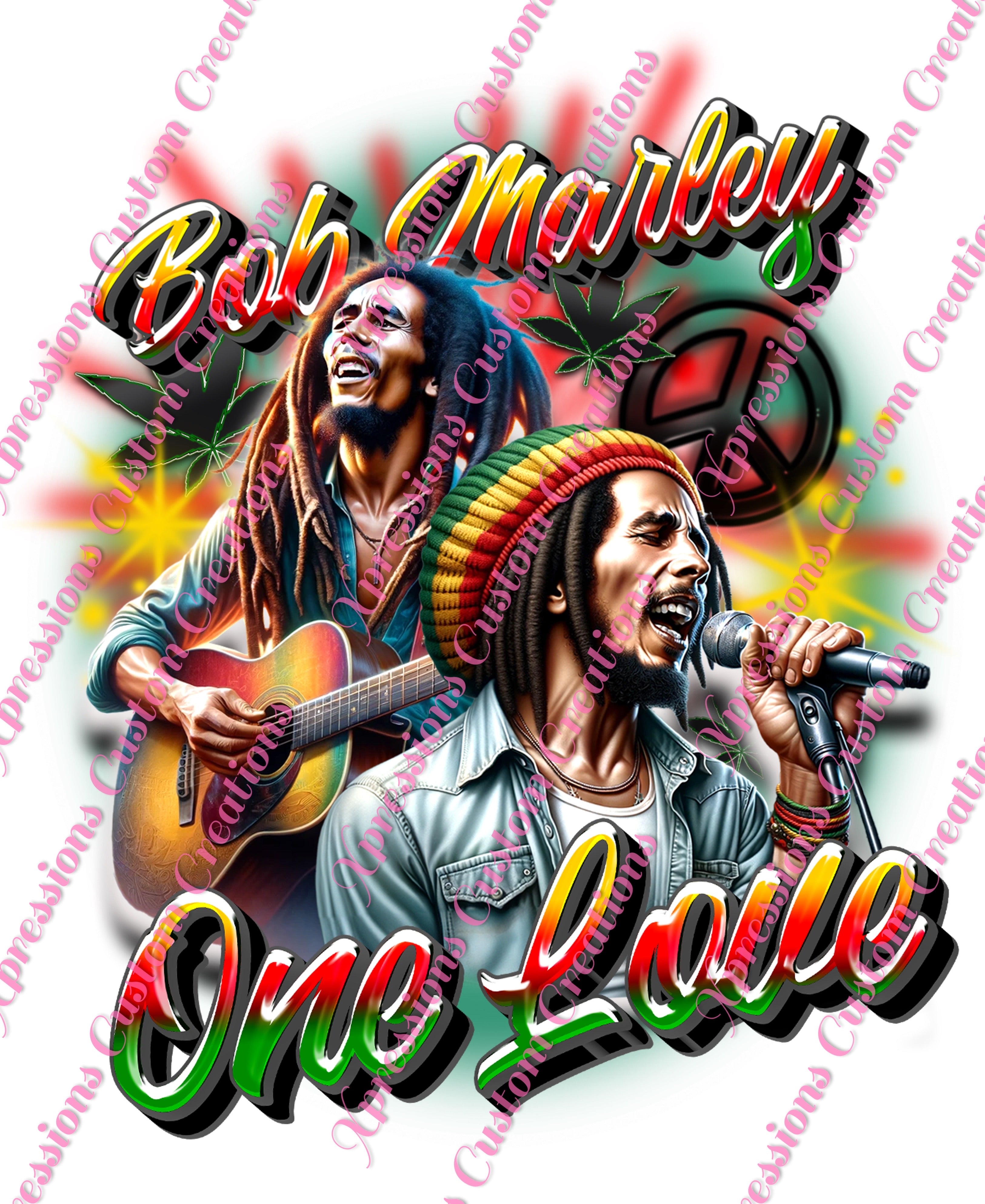 Bob Marley - DTFs ~ We Print you Press