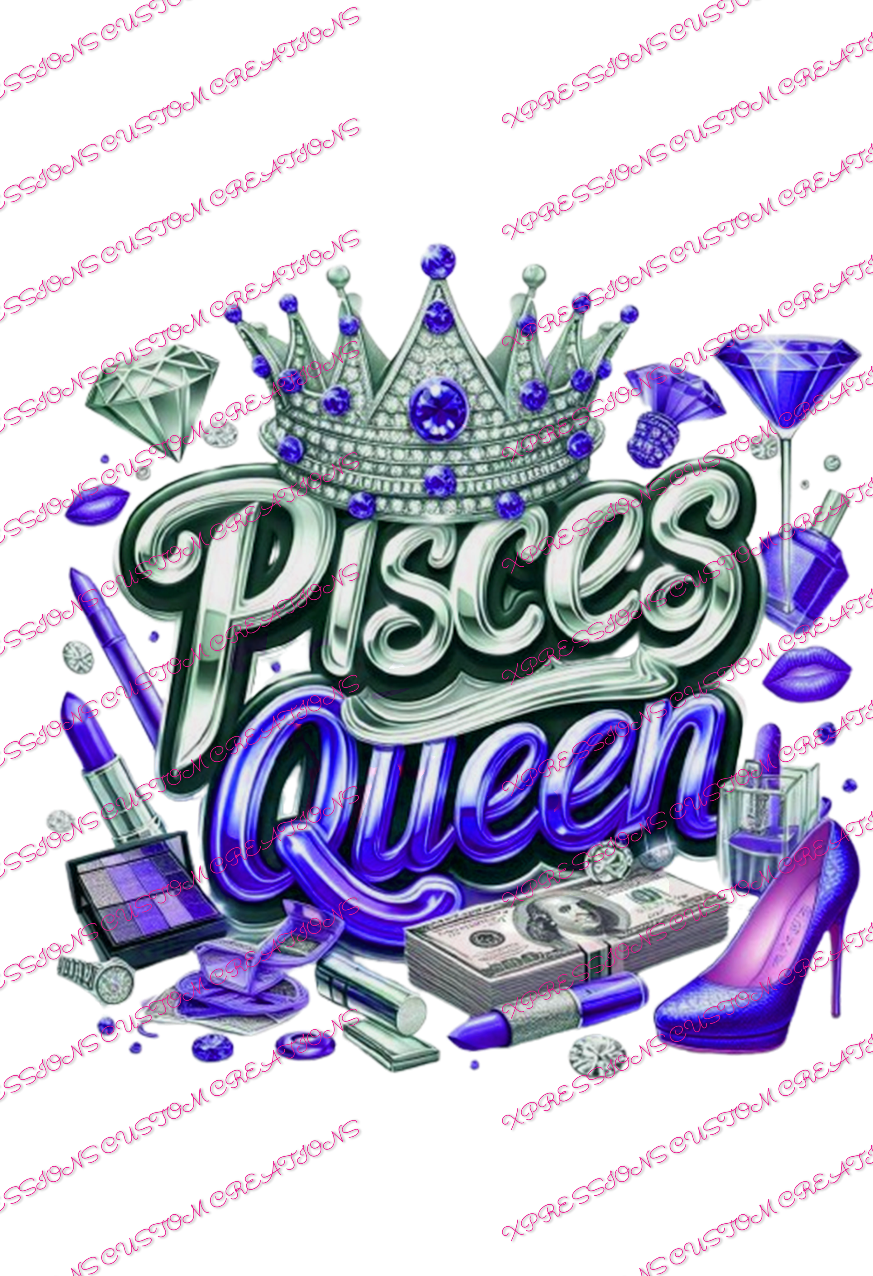 Pisces  Queen - DTFs ~ We Print you Press