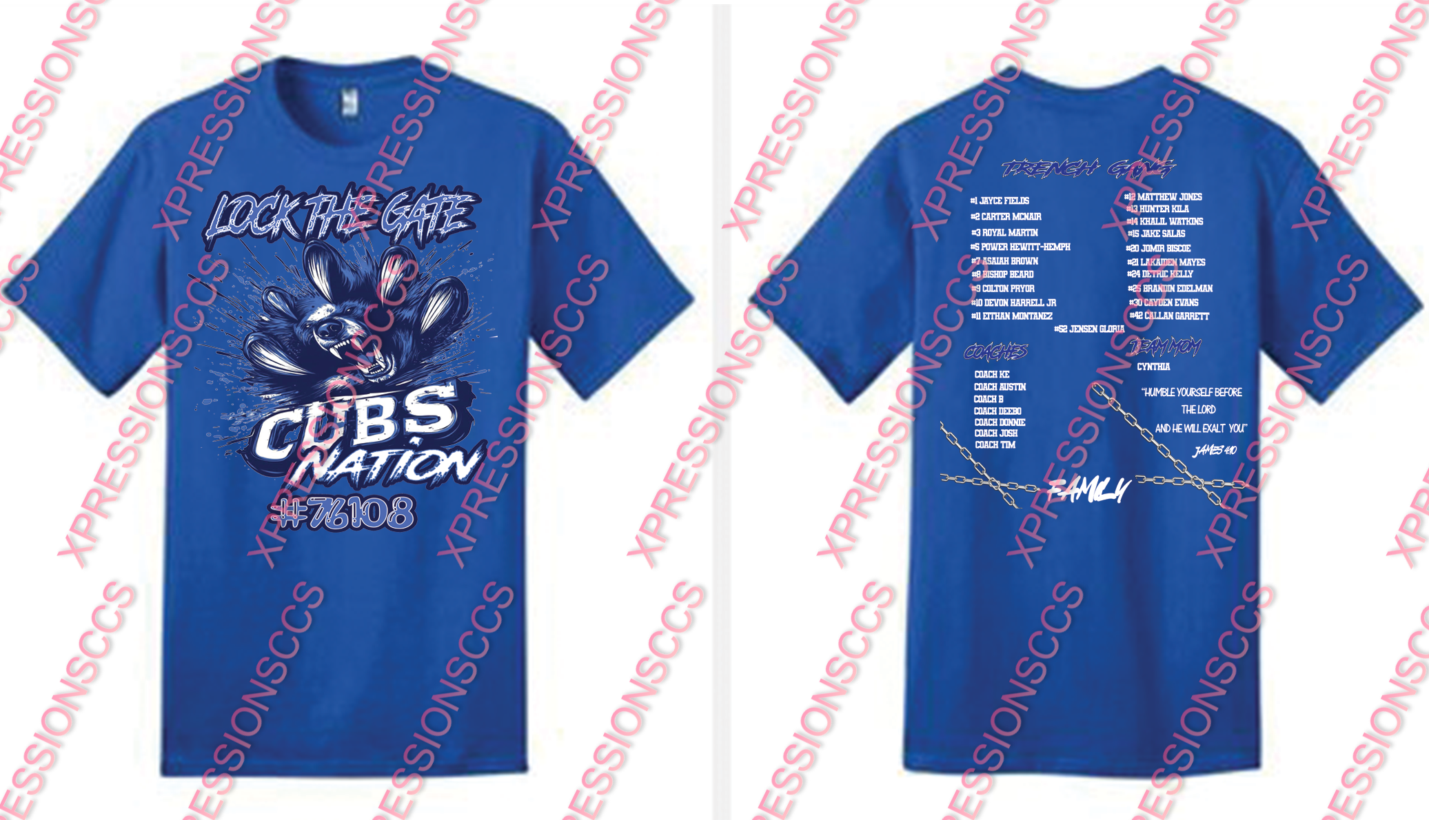 Adult Sizes - Cubs 9U Team Shirts