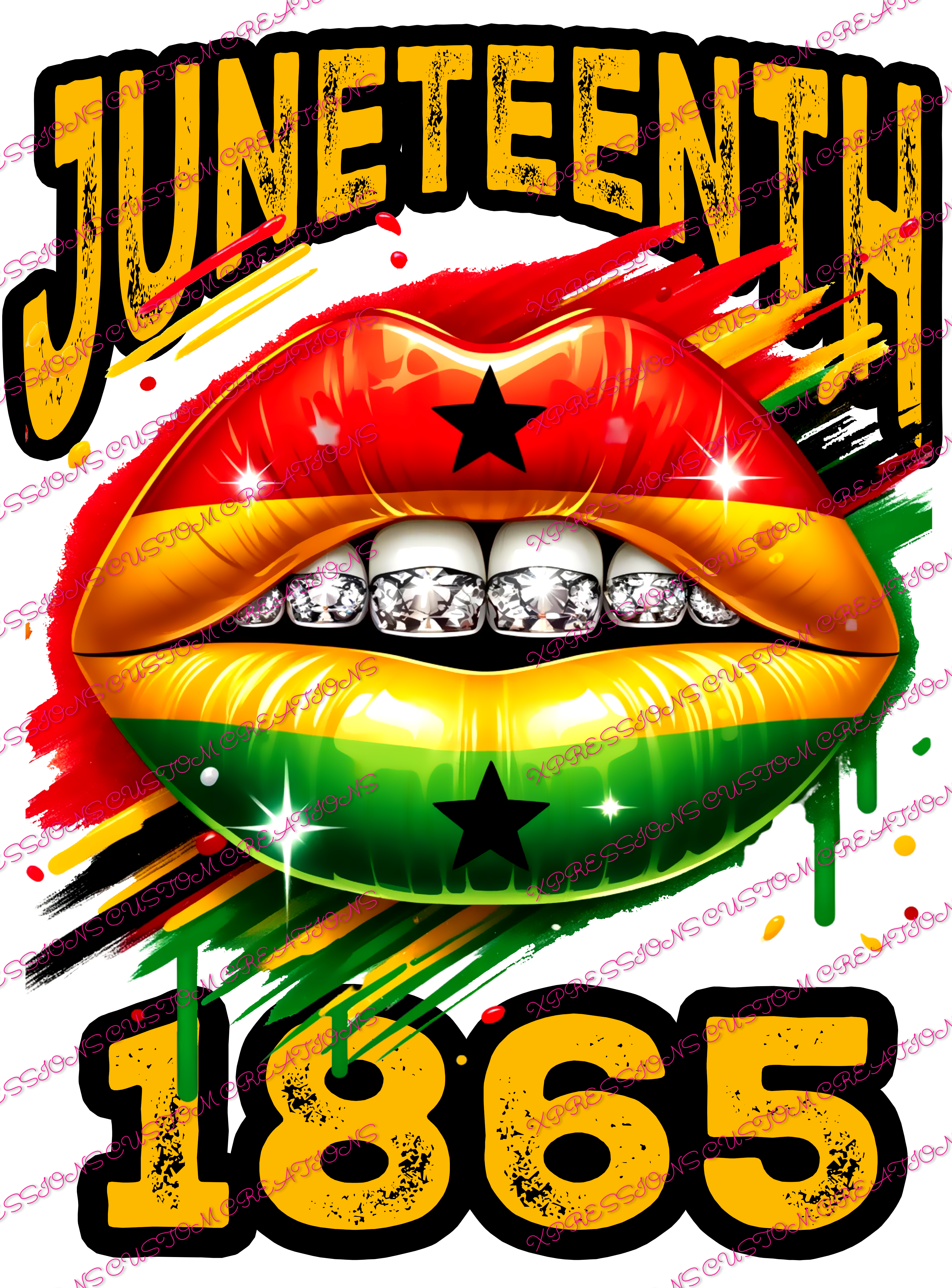 Juneteenth Graffiti/1865 - Sublimation - We Print you Press!