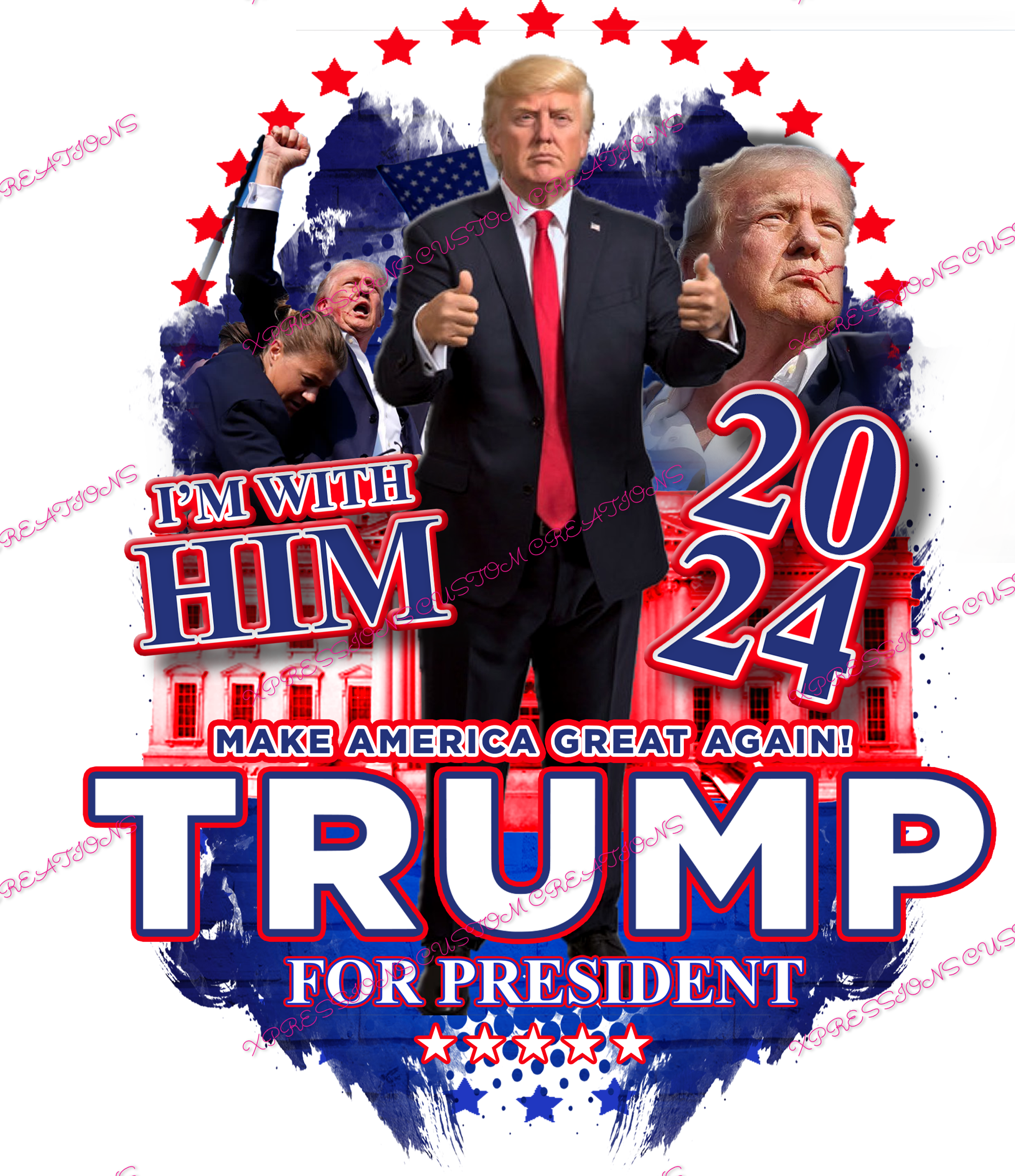 Trump 2024 -   We Print you Press