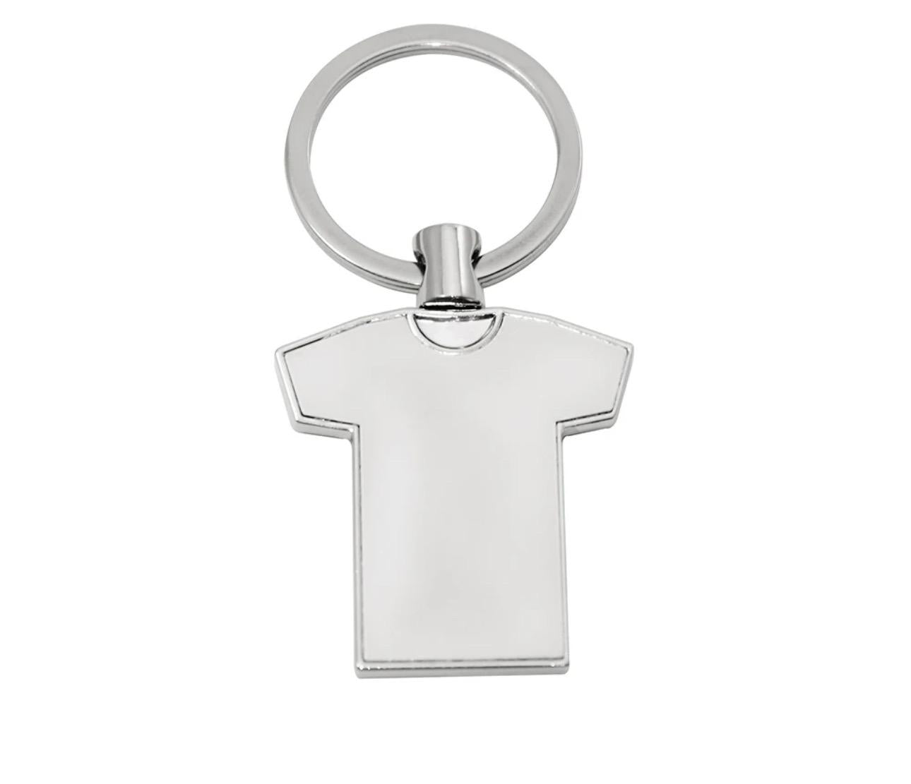 T-Shirt Shaped Keychain/Keyring Sublimation Blank